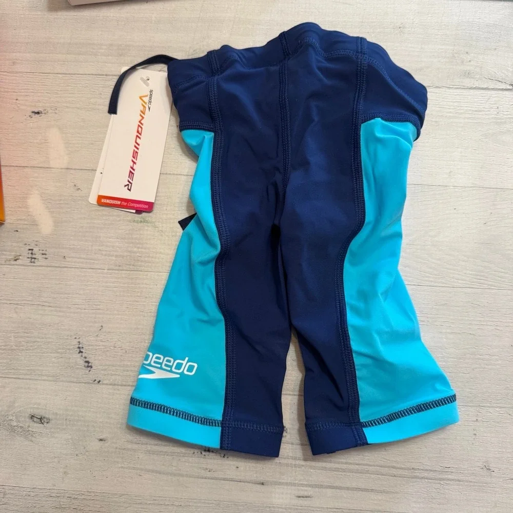 Speedo boys Vanquisher Jammer‎ Tech Suit Swimsuit picton blue size 20 NEW